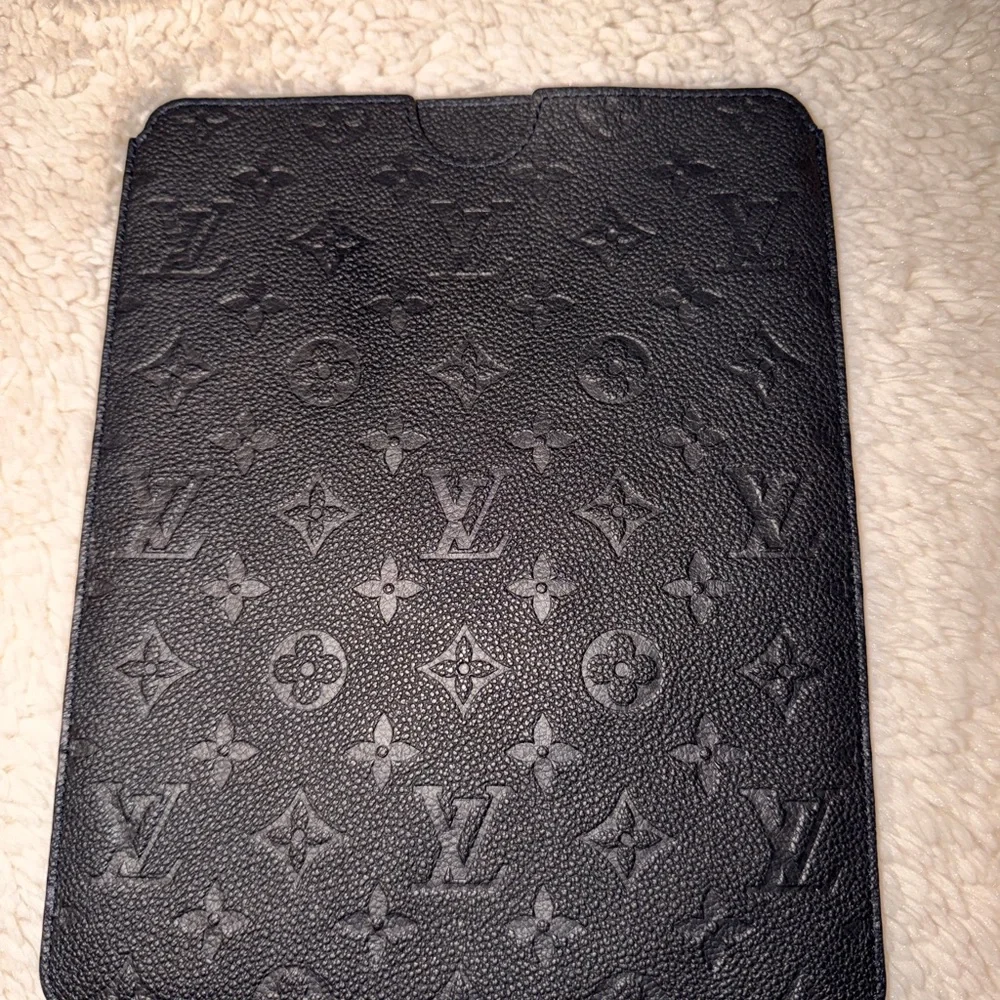 Louis Vuitton Black Embossed Monogram Tablet Cover